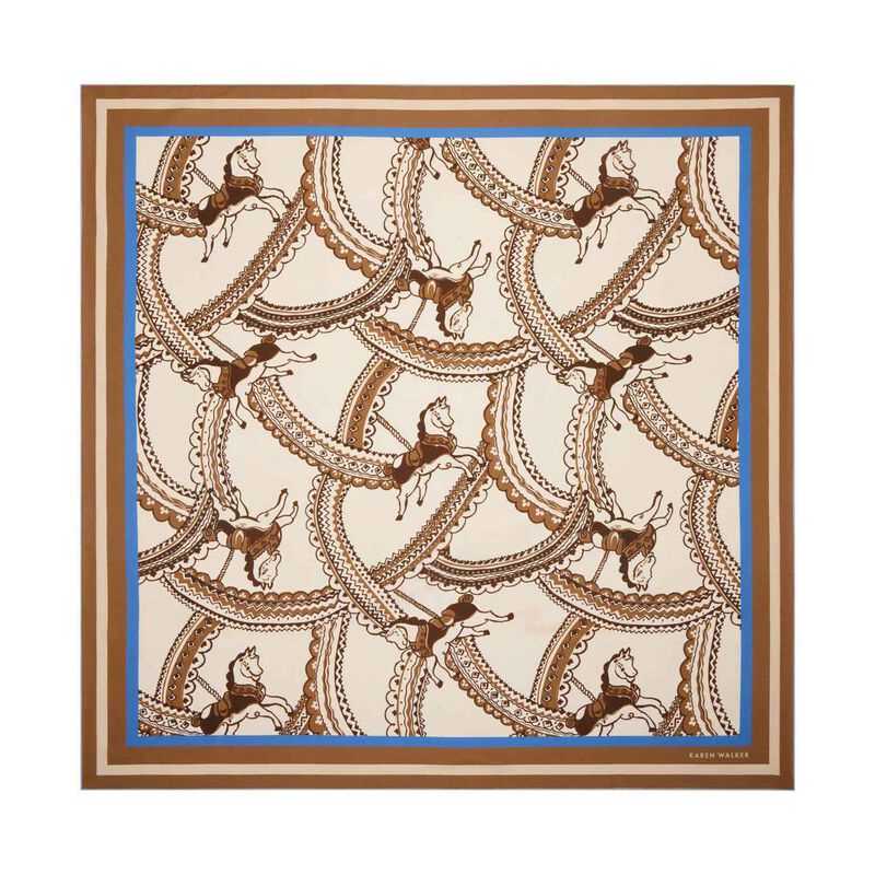 Karen Walker Carousel Classic Silk Scarf image number 2